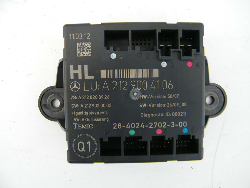 MERCEDES W204 2007-2014 REAR DOOR HL CONTROL ECU UNIT MODULE LEFT PASSENGER SIDE
