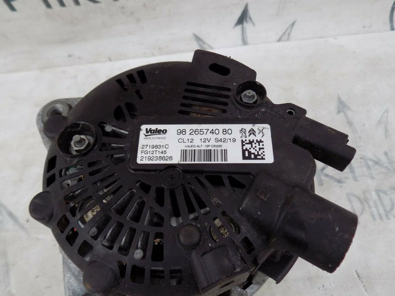 PEUGEOT 308 1.2 VTi PETROL 2019-ON VALEO ALTERNATOR GENUINE 9826574080
