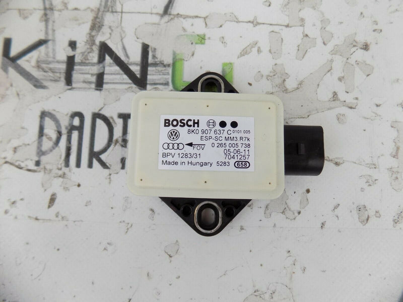 AUDI A4 (B8) 2008-2015 YAW RATE SENSOR DUO COMBI SENSOR CLUSTER 8K0907637A *N2