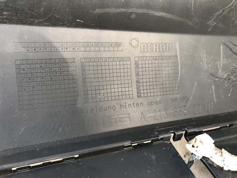 MERCEDES E W213 AMG LINE 2016-2020 REAR BUMPER PDC GENUINE A2138850001